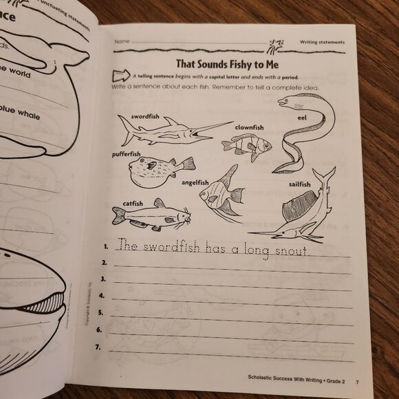 Scholastic Success with Writing Grade 2 2nd Grade Book Workbook Activity Book - Picture 7 of 11